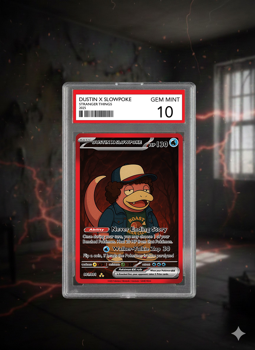 Pokémon x Stranger Things – Dustin × Slowpoke