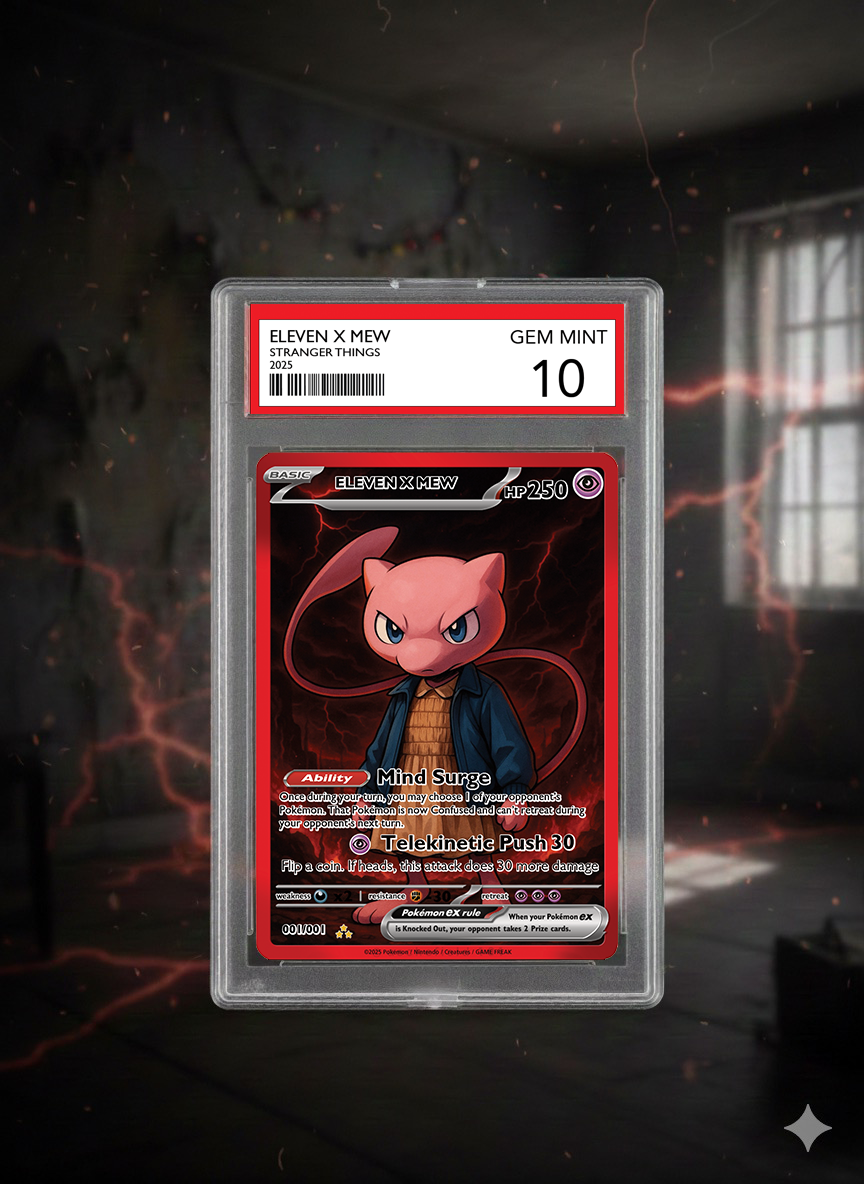 Pokémon x Stranger Things – Eleven × Mew