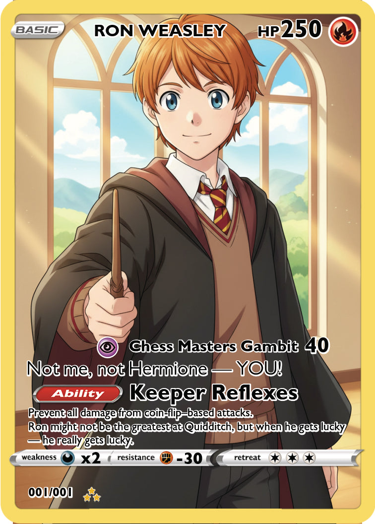 Pokémon x Harry Potter – Ron Weasley: King of the Chessboard