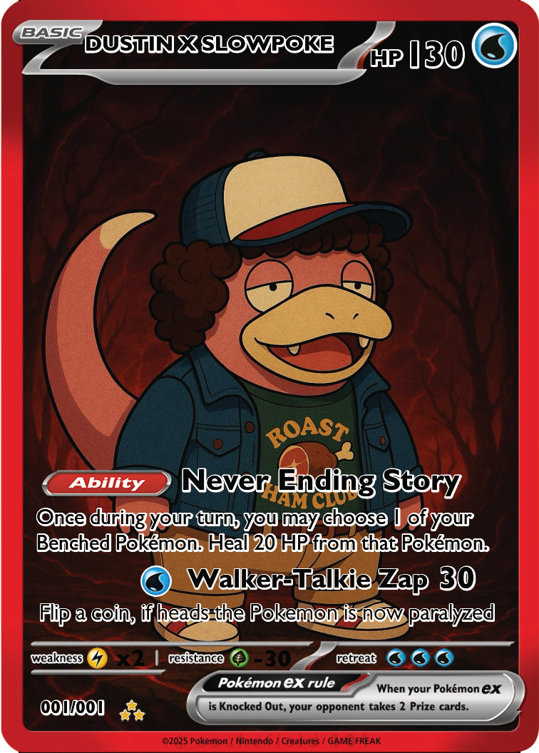 Pokémon x Stranger Things – Dustin × Slowpoke